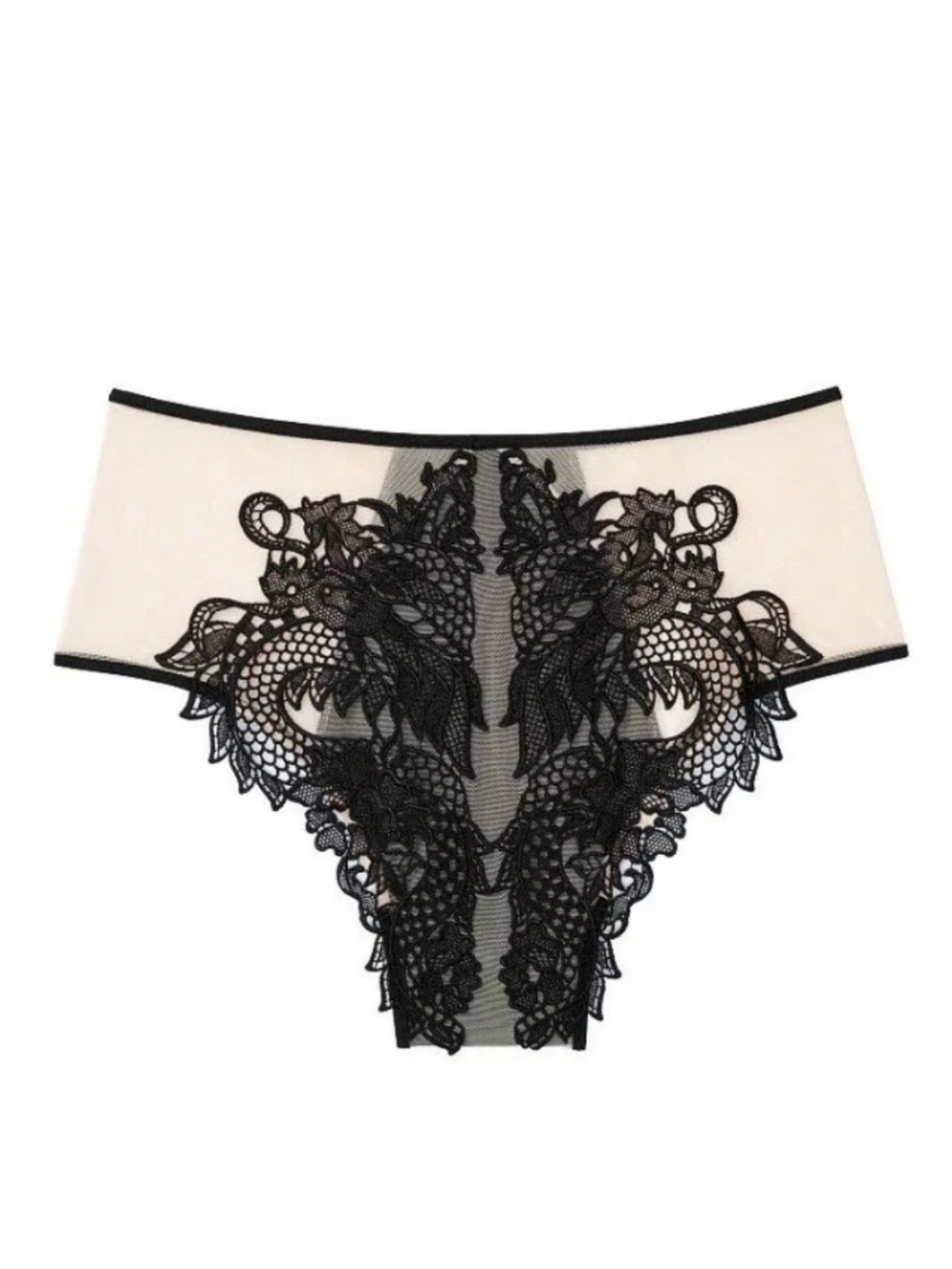 Victoria's Secret Black & Nude Bra, Panty & Thong Three Piece Set - Picture 6 of 15
